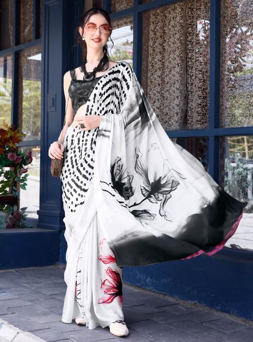 Traditional And Modern With This Soft Silk Saree